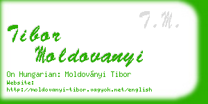 tibor moldovanyi business card