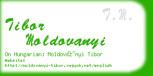 tibor moldovanyi business card